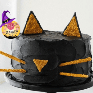 Torta Gato Negro Halloween
