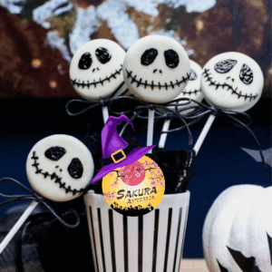 Galletas paleta Oreo Jack Skellington Halloween