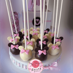 Cake pop Minnie