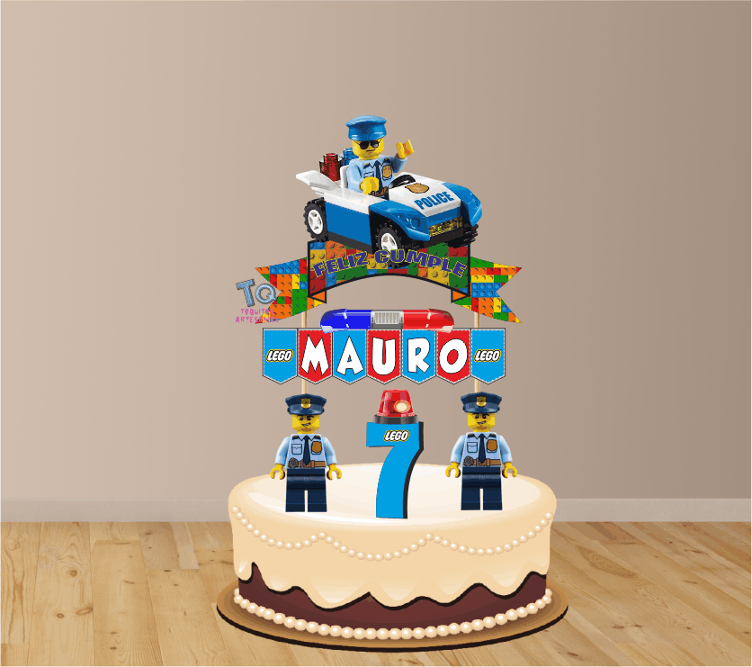 Policia lego cake Toppers cod AT433