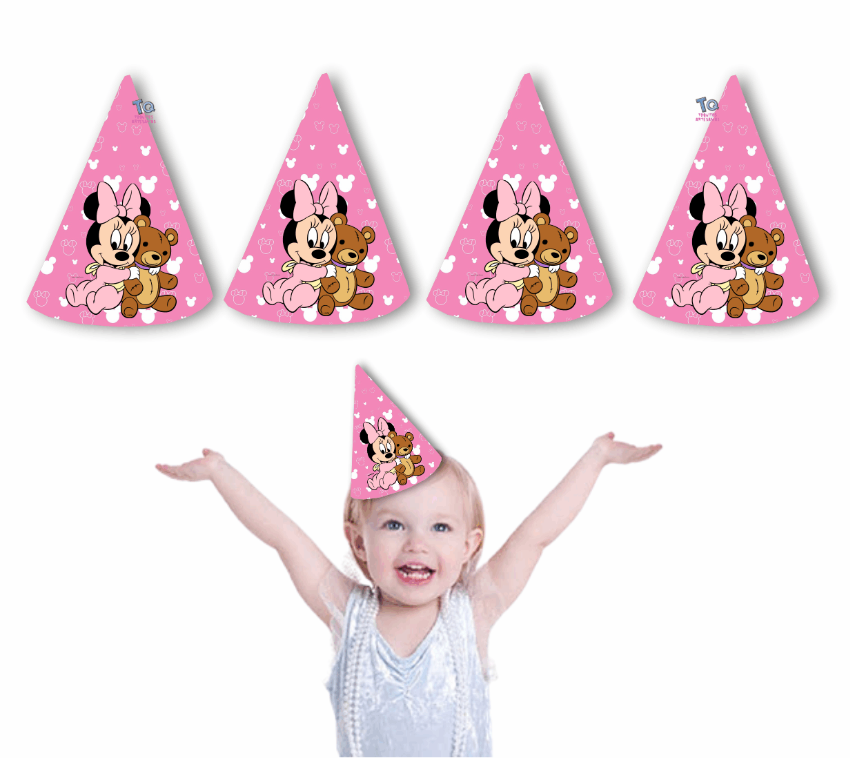 Minnie baby Gorros conos