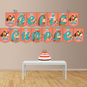 Spirit Banderín feliz cumple