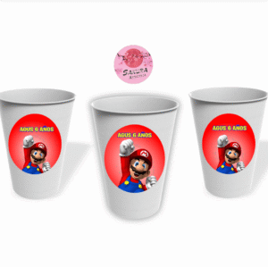 Vasos Mario Bros pack x10