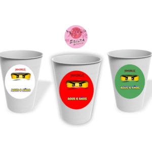 Vasos Lego Ninjago pack x10