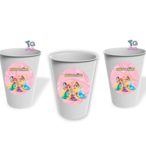 Vasos Princesas pack x10