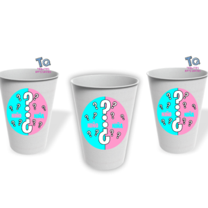 Vasos Baby Shawer Revelacion pack x10