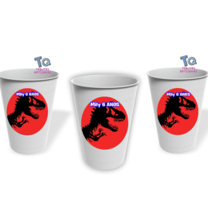 Vasos Jurassic Park pack x10
