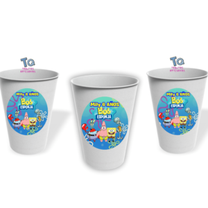 Vasos Bob Esponja pack x10