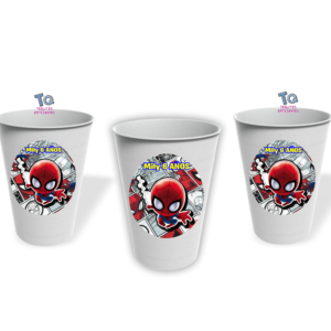 Vasos Spiderman pack x10