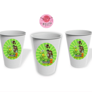 Vasos Planta vs Zombies pack x10