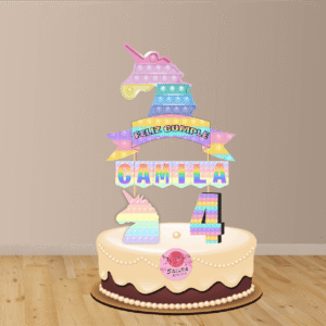 Pop its Unicornio cake Toppers cod AT450