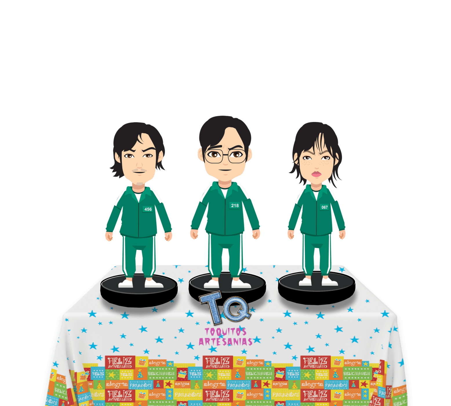 el juego del calamar Centro de mesa