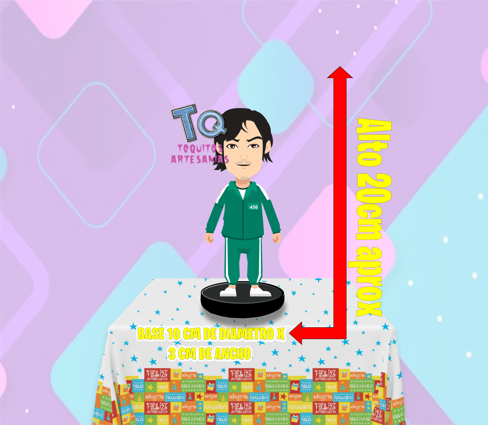 el juego del calamar Centro de mesa - Imagen 2