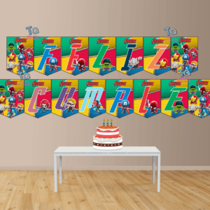 Los vengadores Banderín Feliz cumple