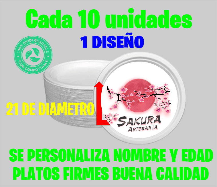 platos x10 21x2mm Halloween - Imagen 2