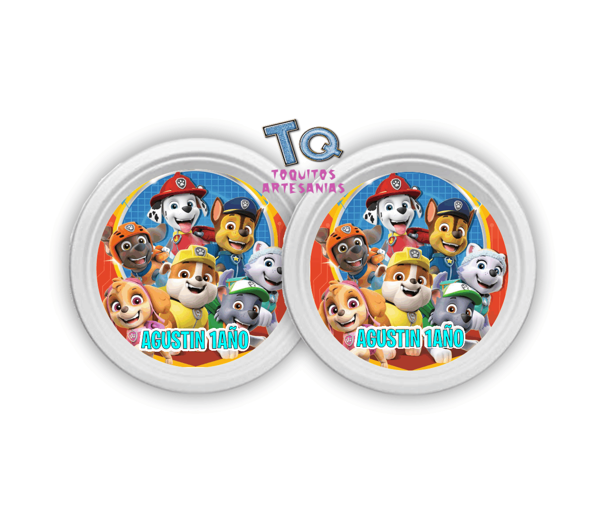 Patrulla canina Platos x10 15x2mm