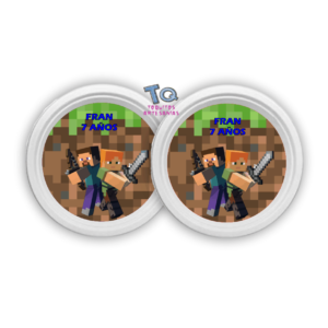 platos Minecraft x10 15x2mm