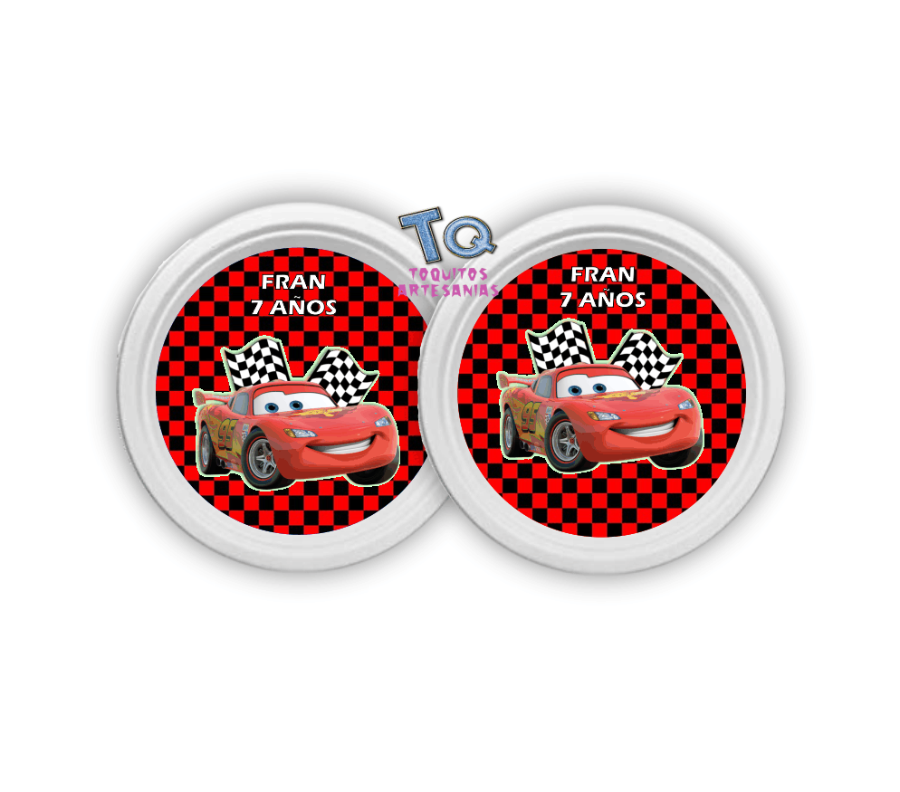 platos Cars x10 15x2mm