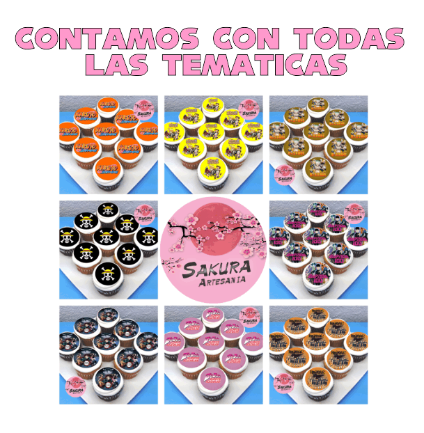 Cupcake con lamina Demon Slayer - Imagen 2