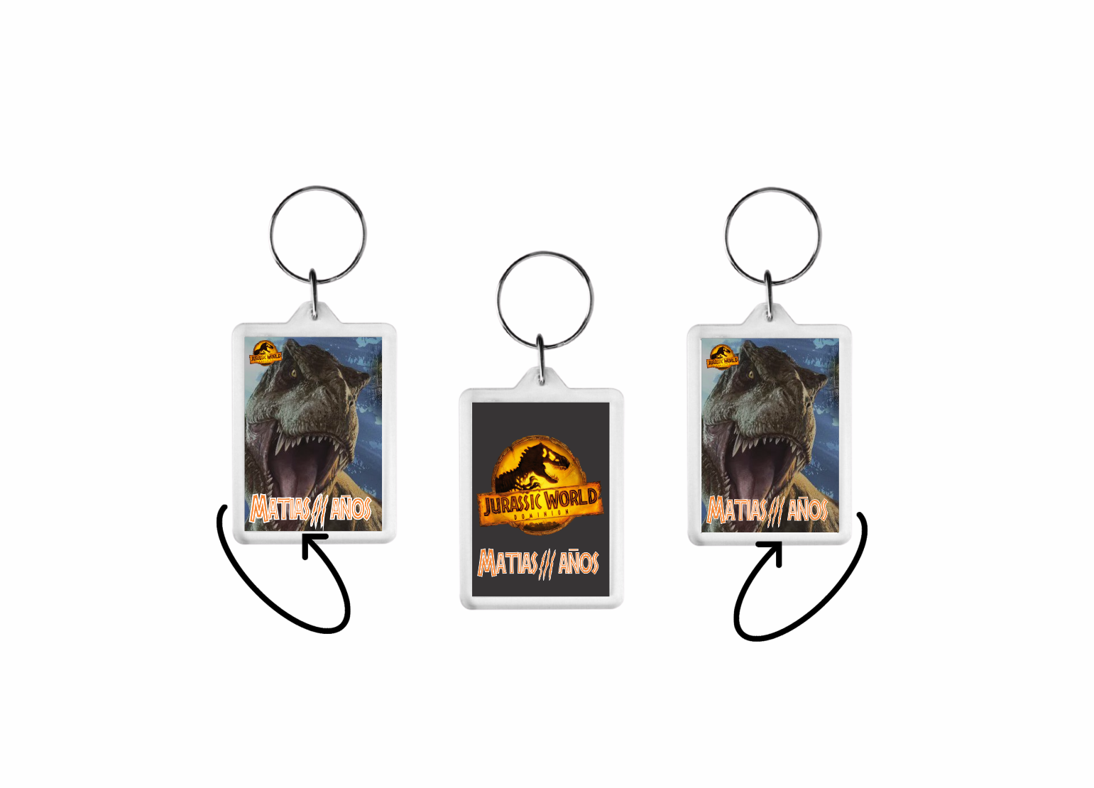 llaveros Jurassic World Dominion x10