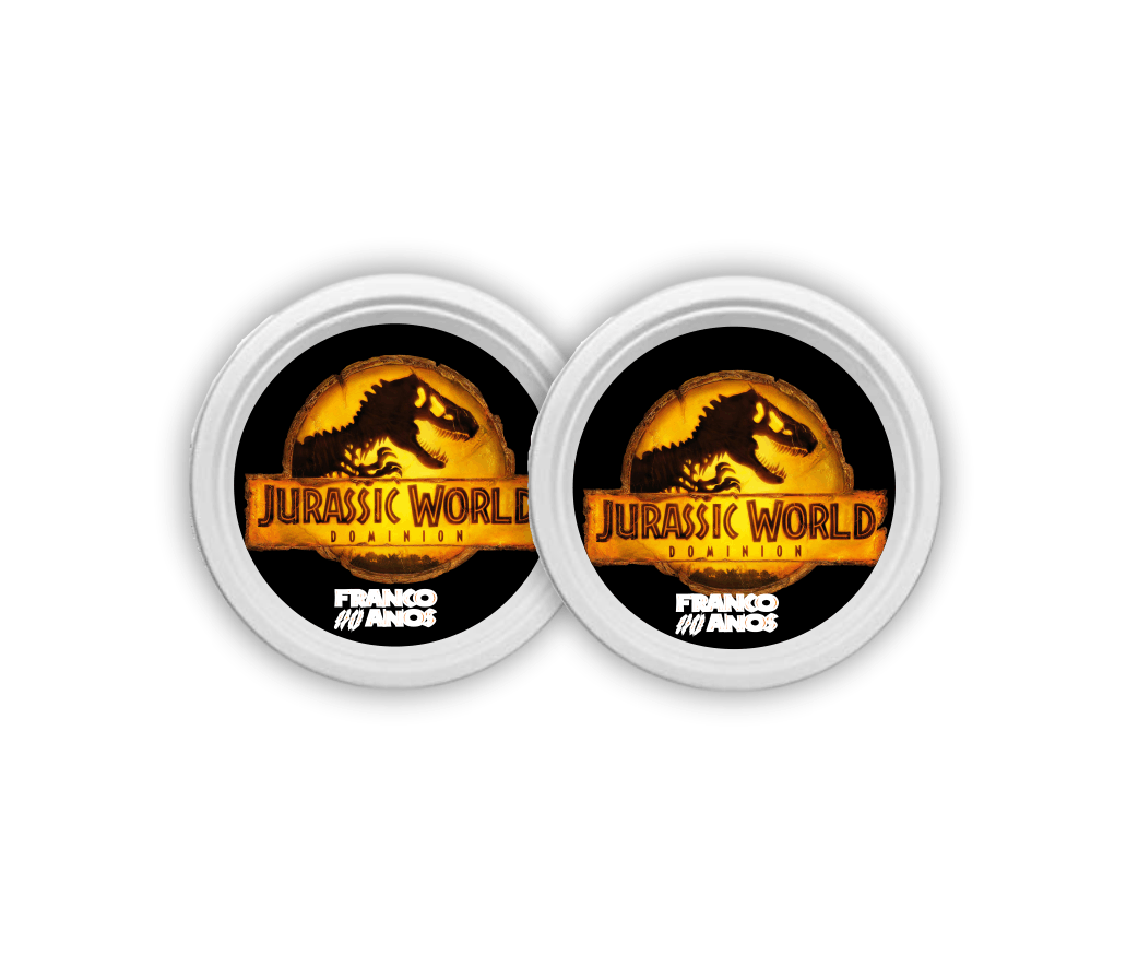Jurassic World Dominion platos x10 15x2mm