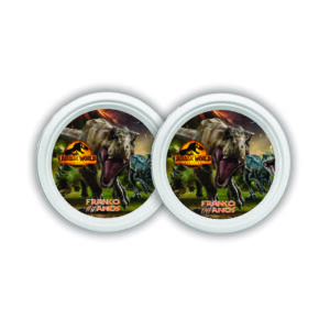 Jurassic World Dominion platos x10 15x2mm