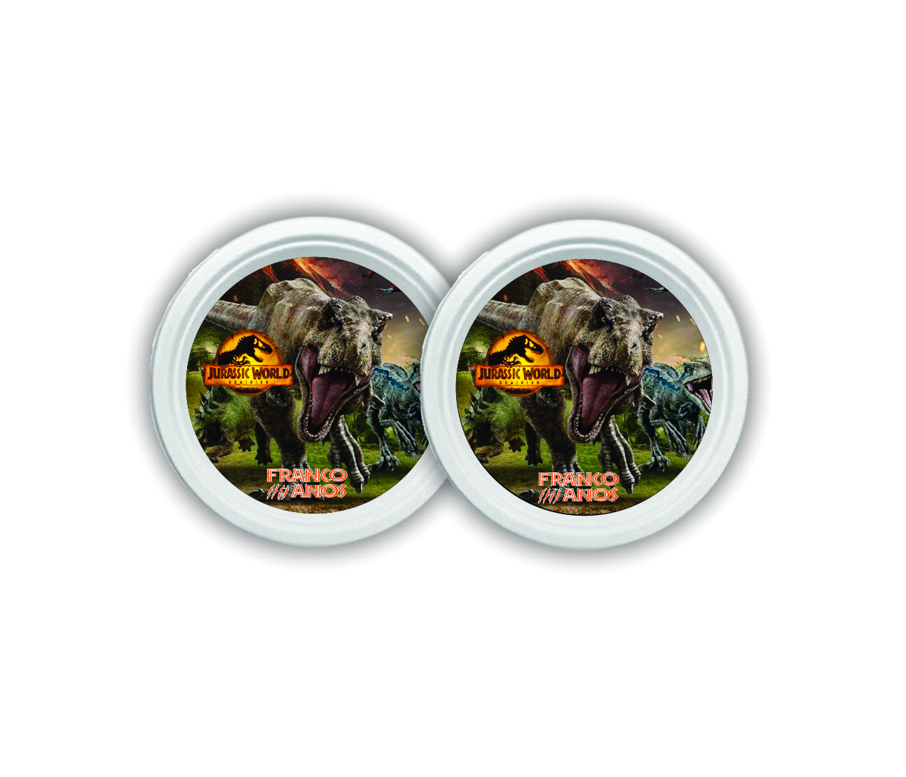 Jurassic World Dominion platos x10 15x2mm