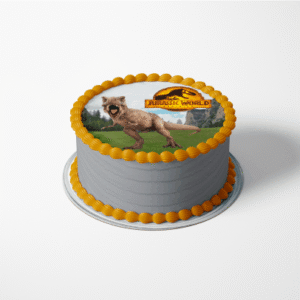 Jurassic World Dominion Torta merengue con lamina