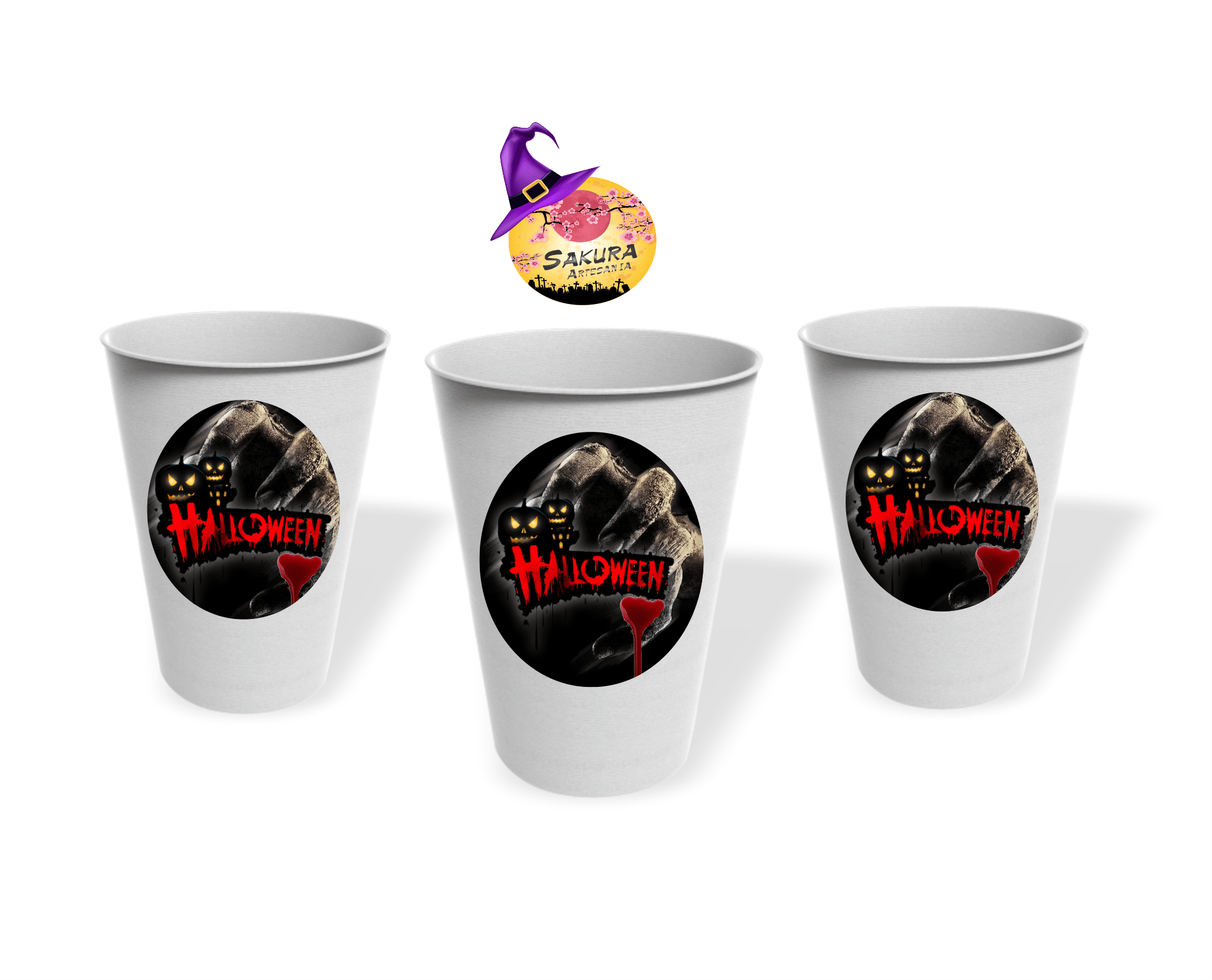 Vasos Halloween terror