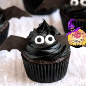 Cupcake Murciélagos Halloween