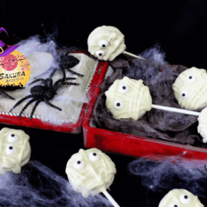 Piruletas momia galletas oreo