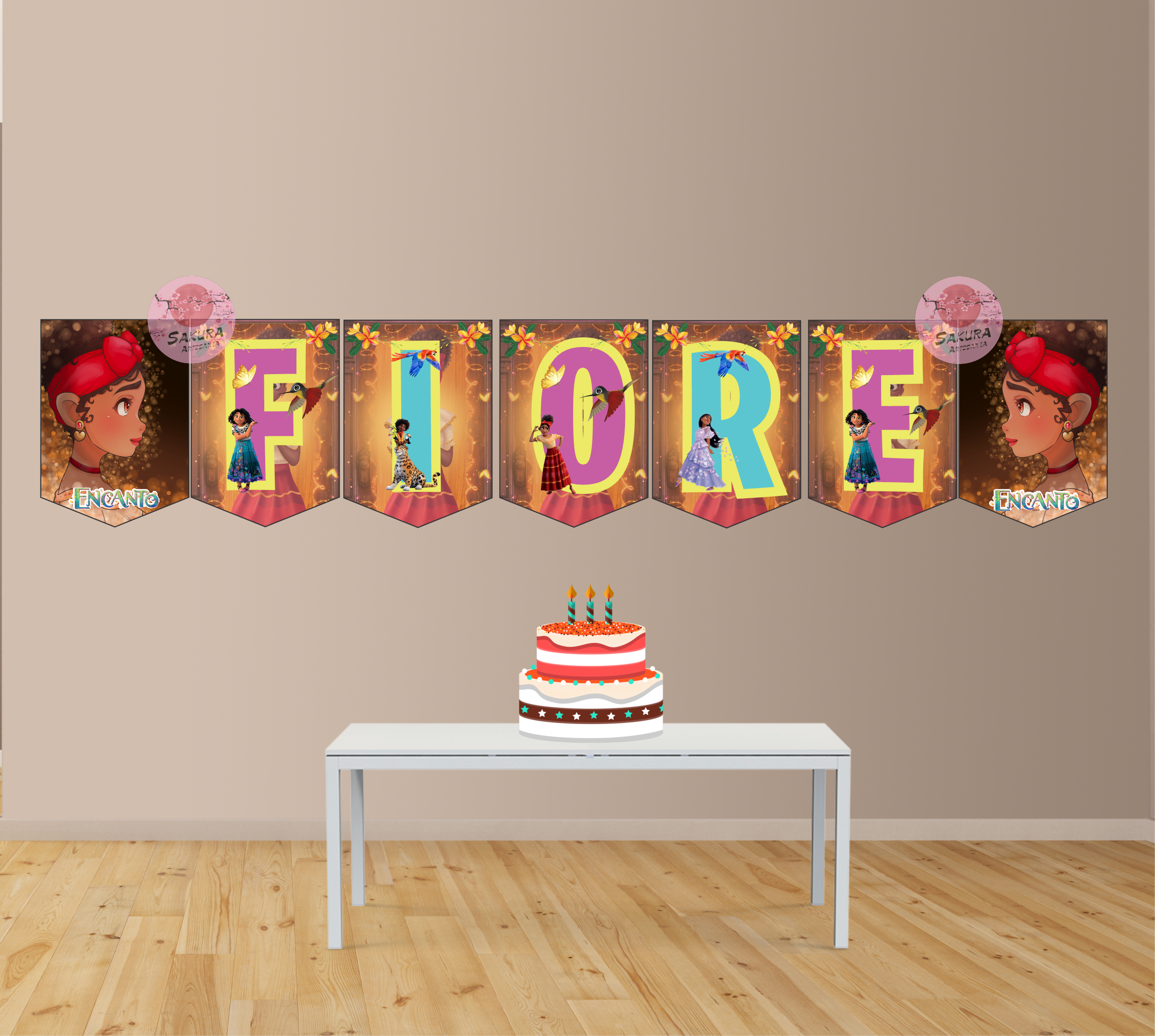 Encanto Banderín con nombre