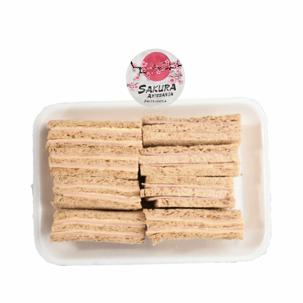 Sandwich copetin Mixto de Jamón y Queso (pan negro)