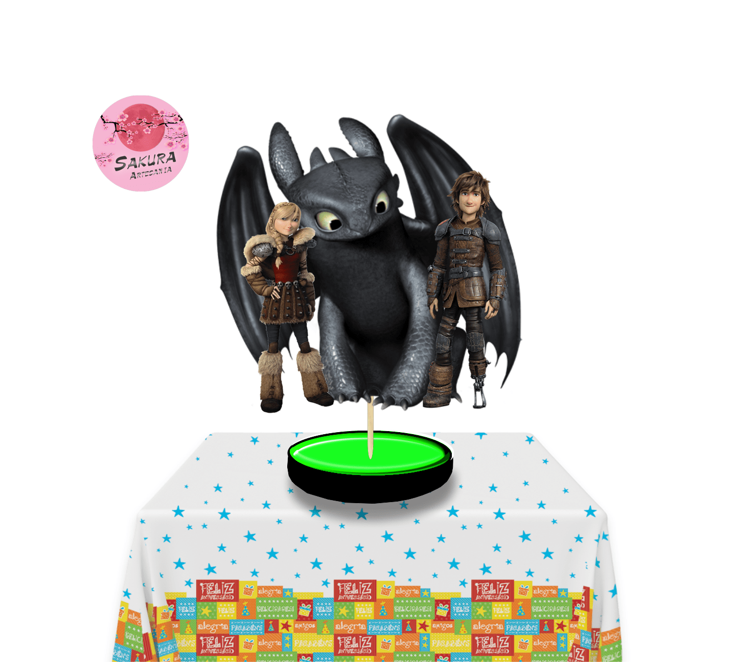 Chimuelo Centro de mesa