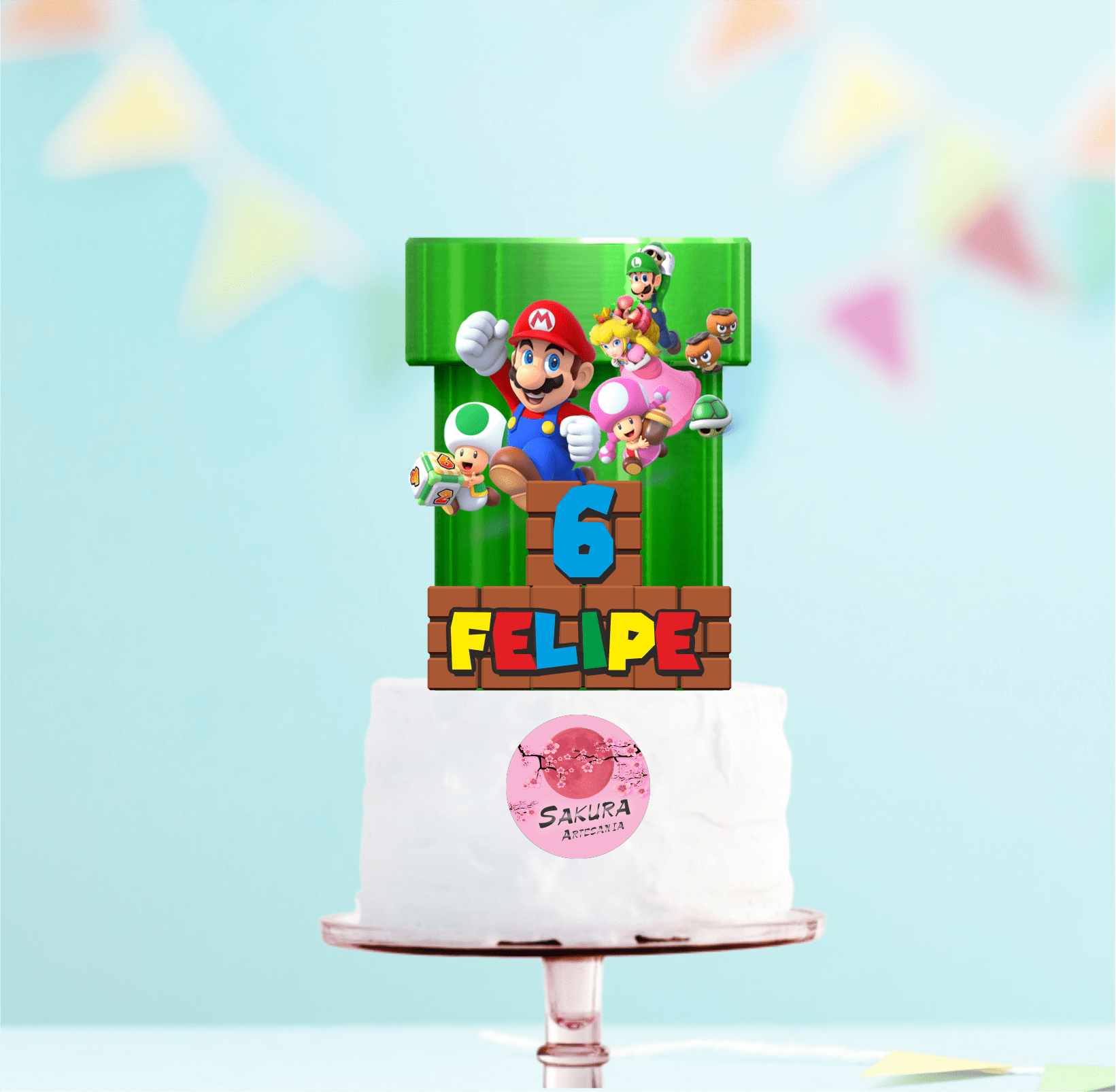 Mario bros cake Toppers cod AT483