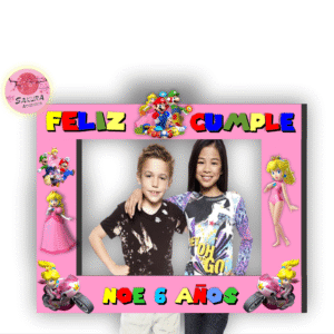 Marco selfie Mario bros Princesa