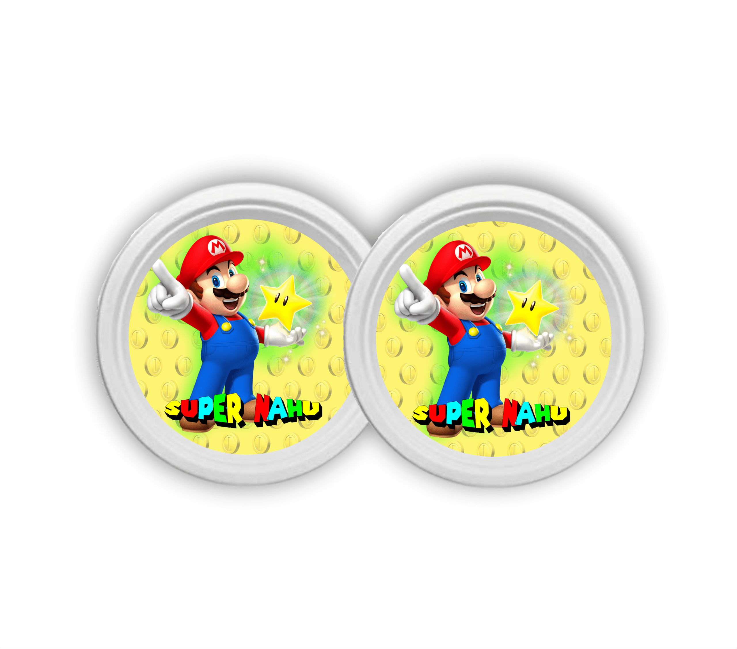 Mario Bros Platos x10 15x2mm