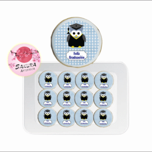 Galletas Graduación Caballero pack x12