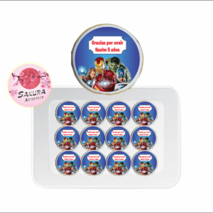 Galletas Los Vengadores pack x12