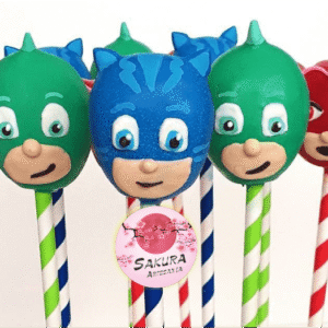 Cake pop Héroes en Pijama