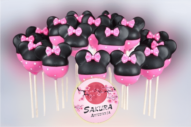 Cake pop Minnie