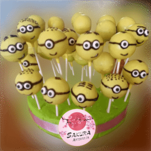 Cake pop Minions