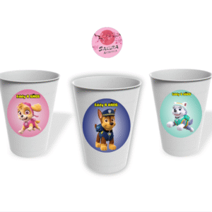 Vasos Patrulla Canina pack x10