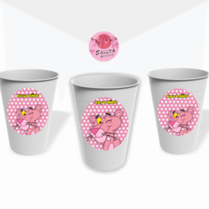 Vasos Pantera Rosa pack x10