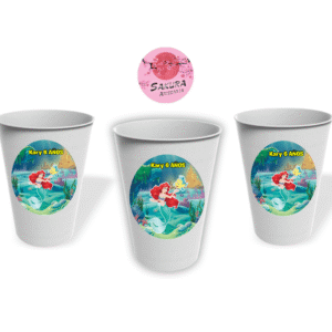 Vasos La Sirenita pack x10
