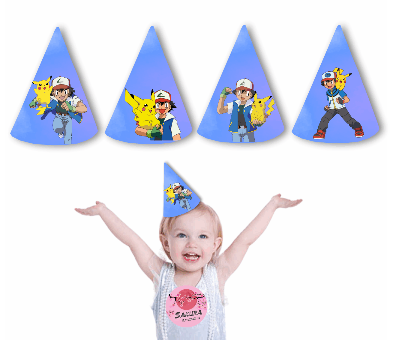 Pokemon Gorros conos