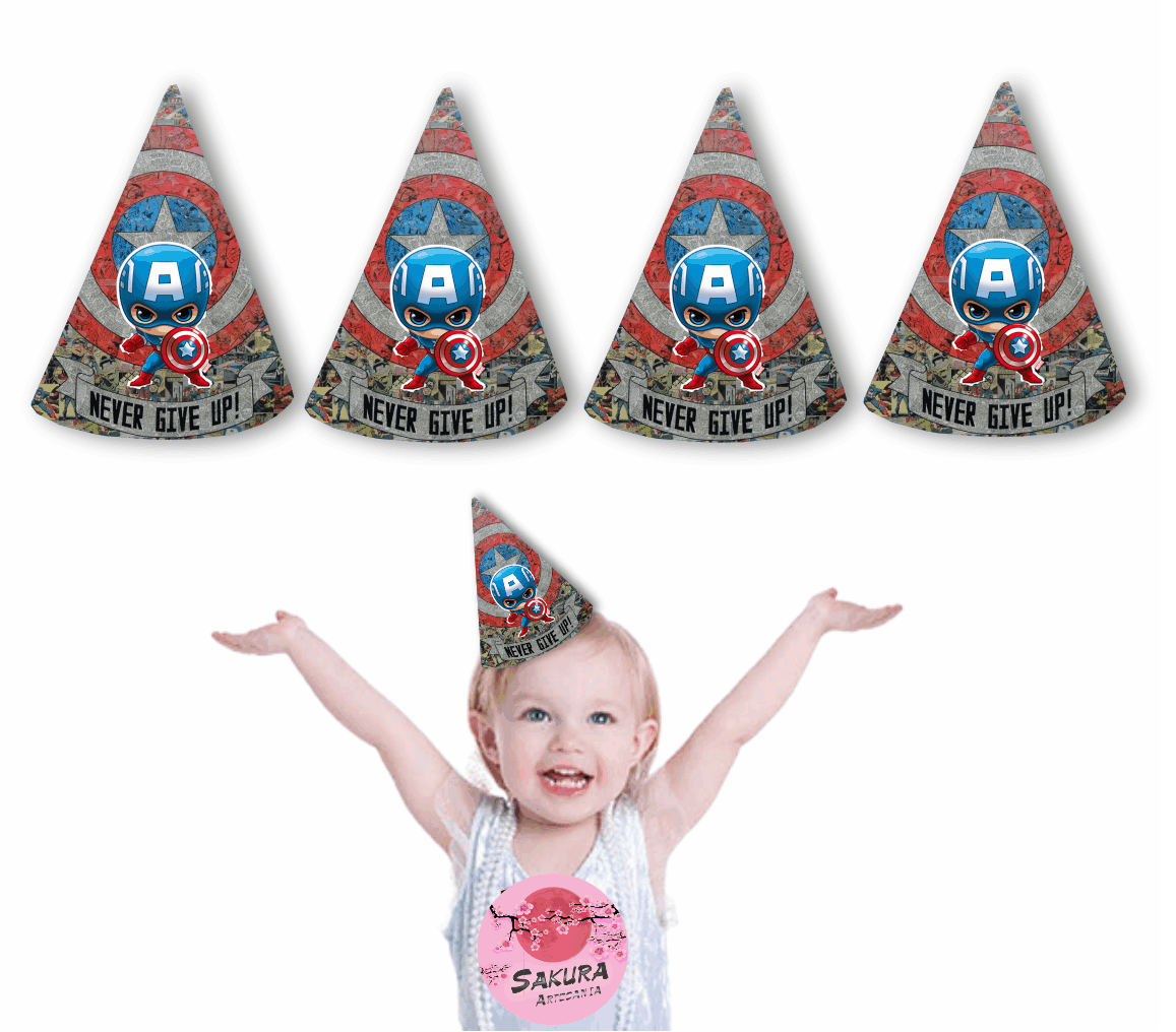 Capitan America Gorros conos