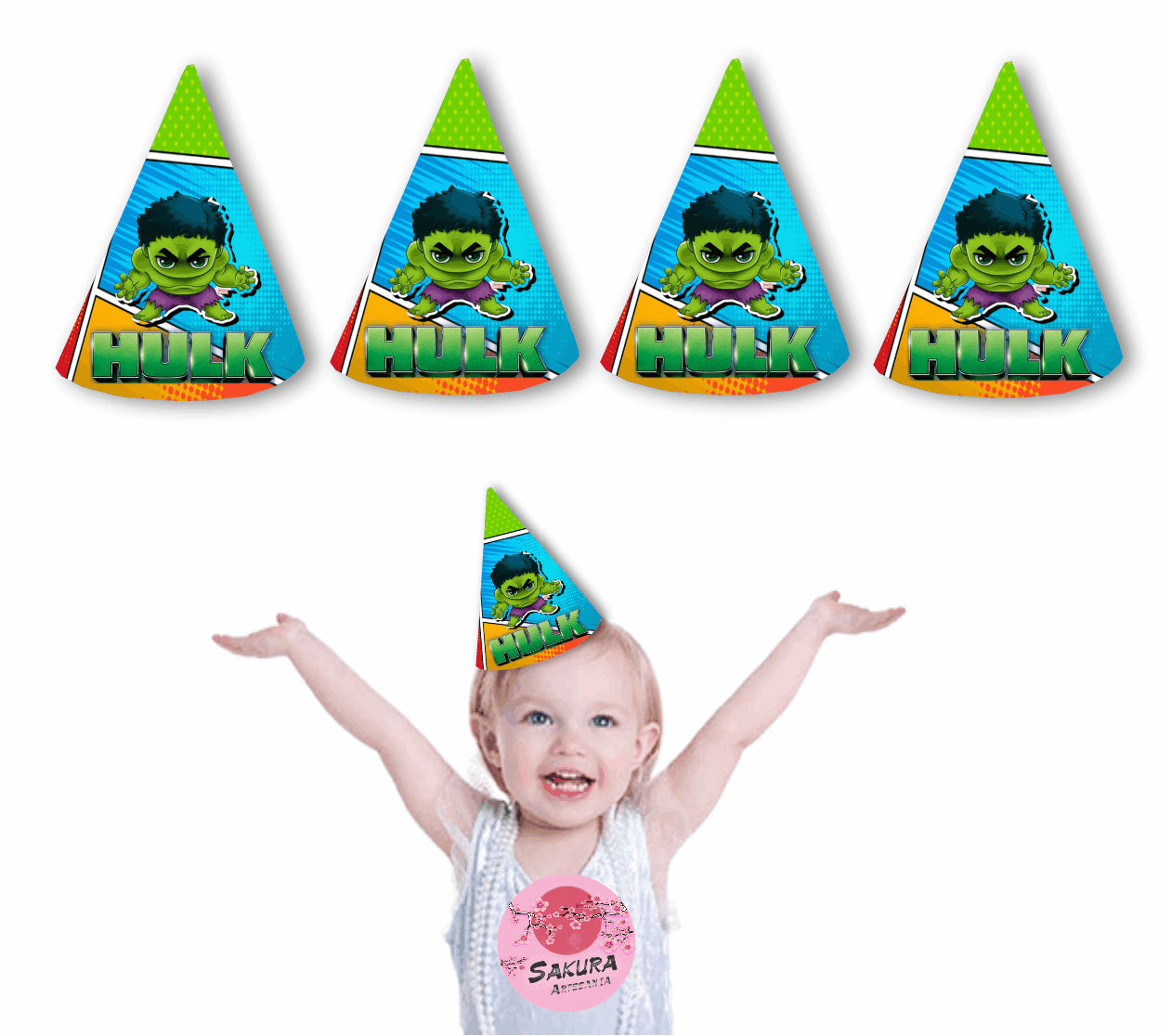 Hulk Gorros conos