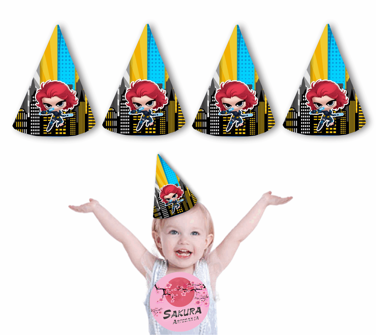 La Viuda Negra Gorros conos