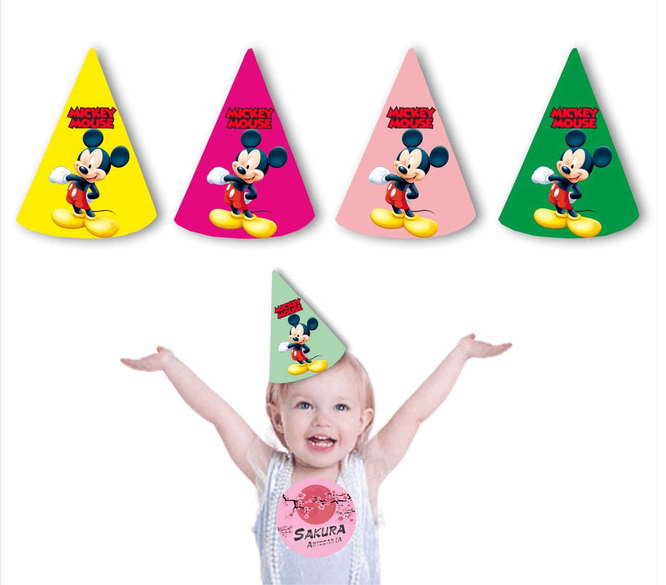 Mickey Mause Gorros conos